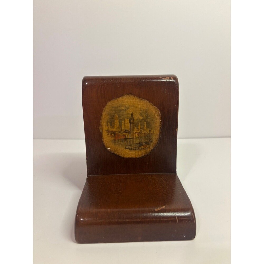 Vintage Mid Century Wooden Bookends